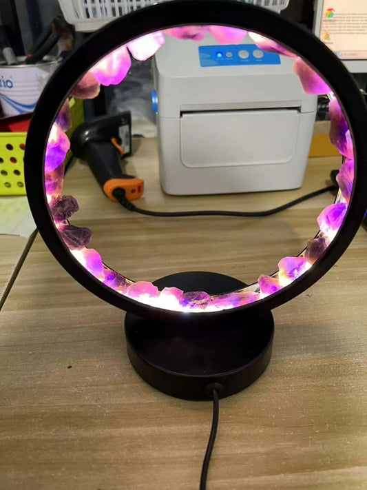 Kristallen Kolom Nachtlamp Genezing Steen LED