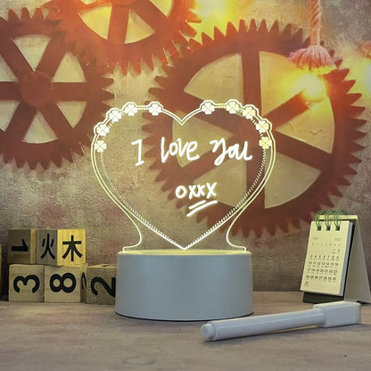 LED Bureau Lamp Acryl Berichtenbord