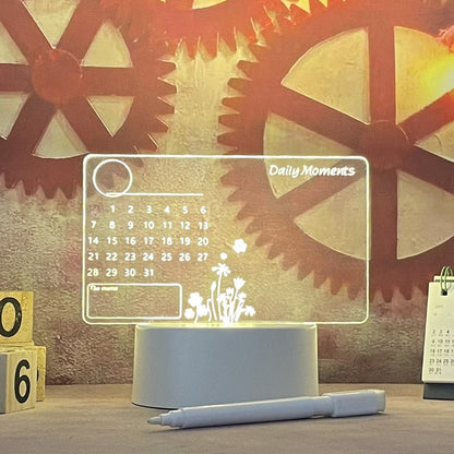 LED Bureau Lamp Acryl Berichtenbord