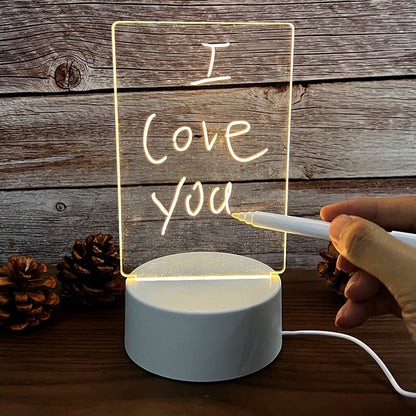 LED Bureau Lamp Acryl Berichtenbord