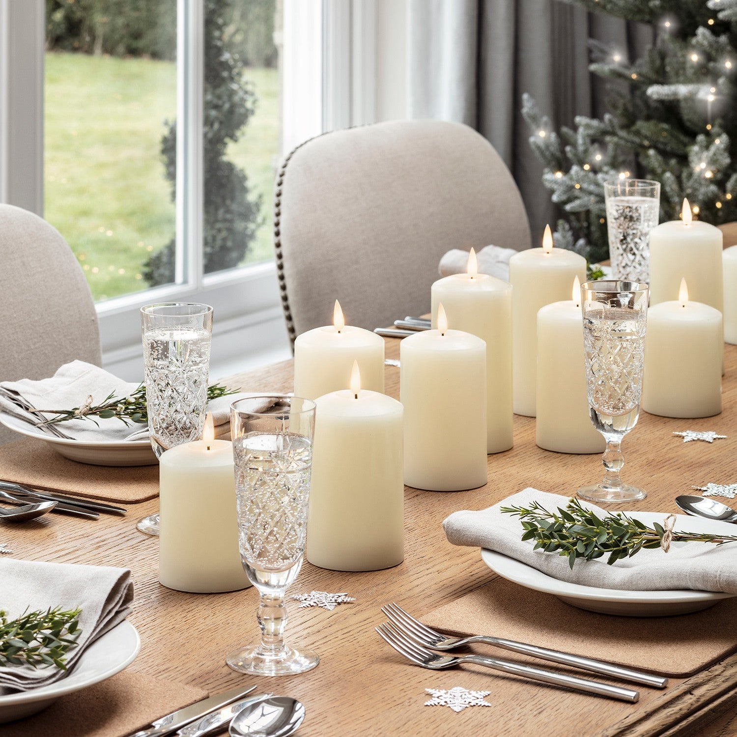 LED Flameless Wax Kaarsen met Afstandsbediening Set