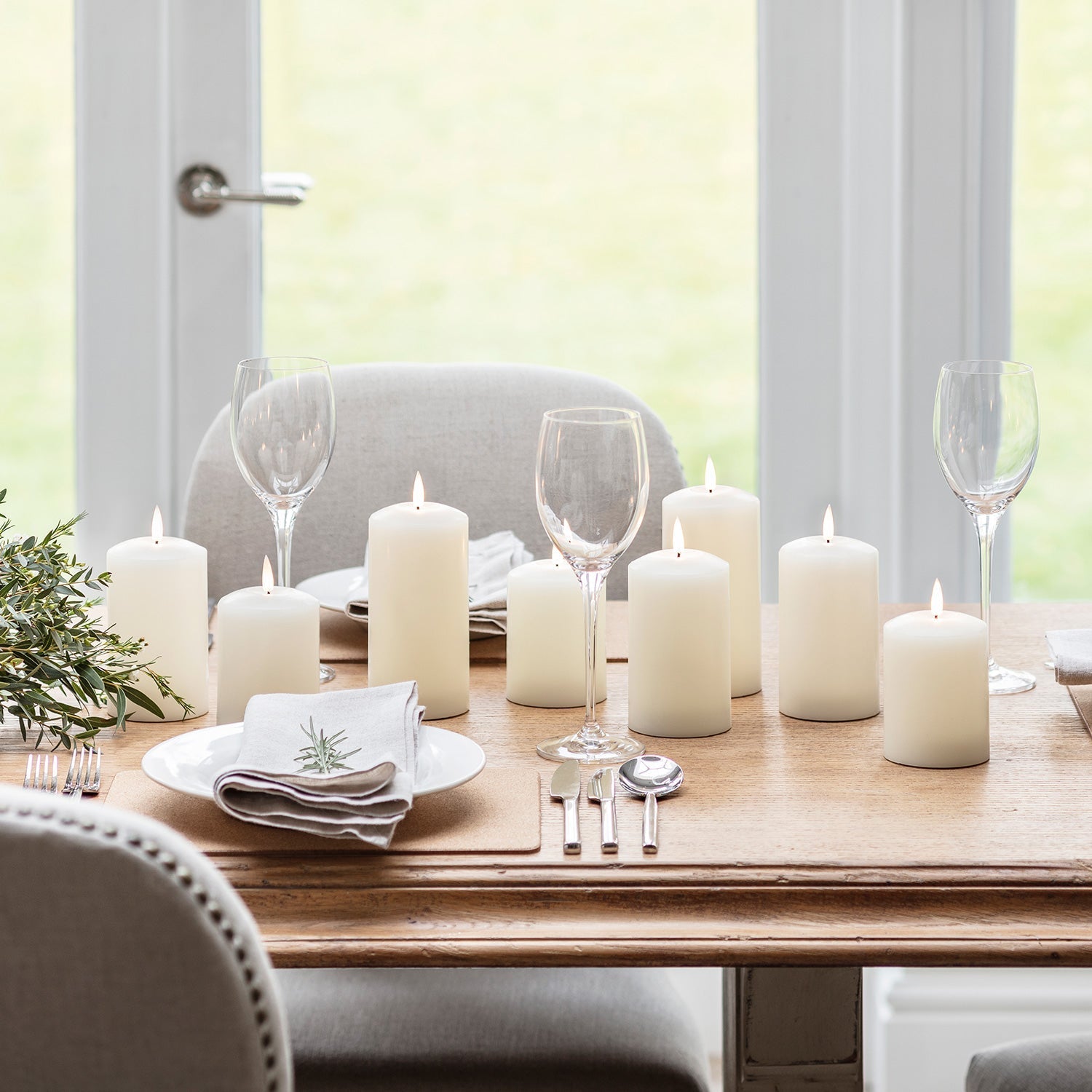 LED Flameless Wax Kaarsen met Afstandsbediening Set