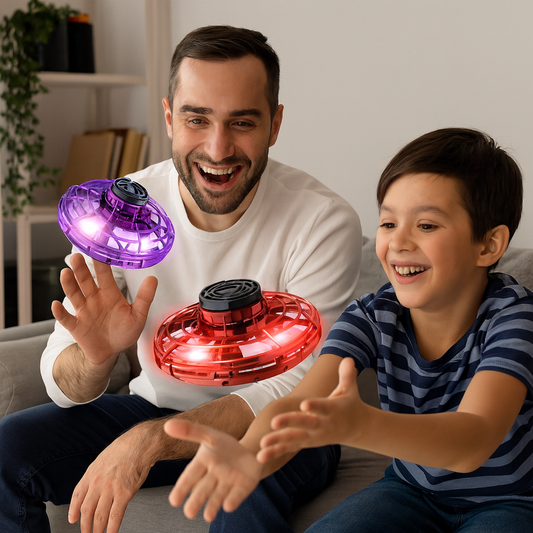 LED Handbediende Spinner Vliegend Speelgoed