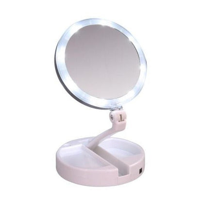 LED Opvouwbare Make-up Spiegel met Verlichting