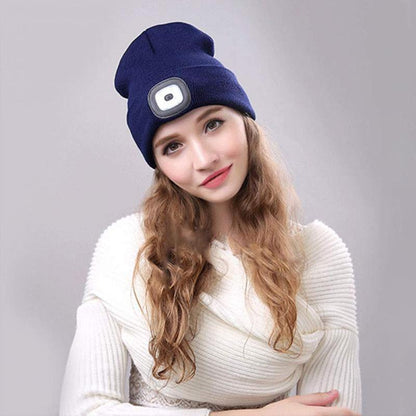 LED Wintermuts Gebreid 12 Uur