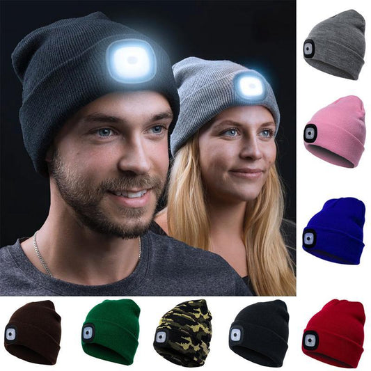 LED Wintermuts Gebreid 12 Uur
