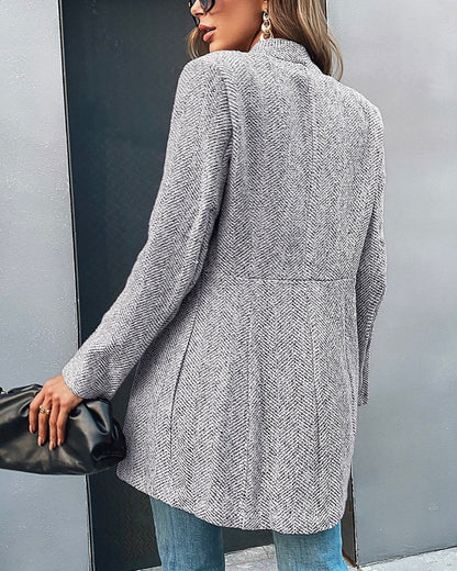 Lange Blazer Dames – Elegante Blazer voor Kantoor en Feestelijke Gelegenheden