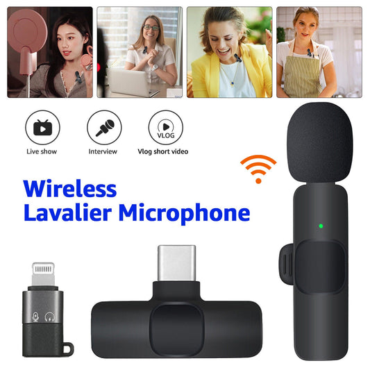 Lavalier Microfoon Draadloos Clip-on 3.5mm Jack