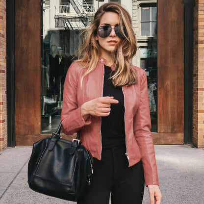 Leren Jas Dames – Slim Fit Echt Leer Jas voor Stijlvolle Outfits