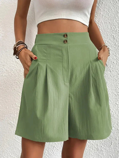 Hoge taille shorts dames – Comfortabele en modieuze shorts voor zomeroutfits