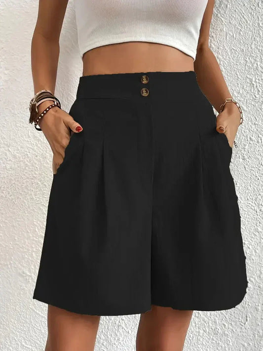 Hoge taille shorts dames – Comfortabele en modieuze shorts voor zomeroutfits