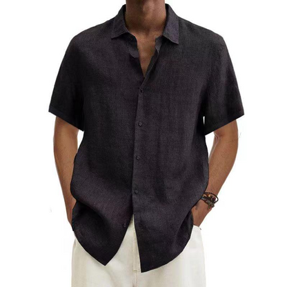 Korte Mouwen Overhemd Heren – Stijlvol Casual Shirt van Katoen voor Zomer