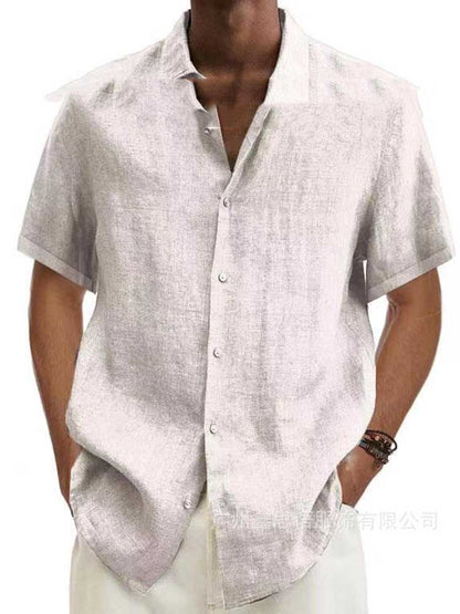 Korte Mouwen Overhemd Heren – Stijlvol Casual Shirt van Katoen voor Zomer