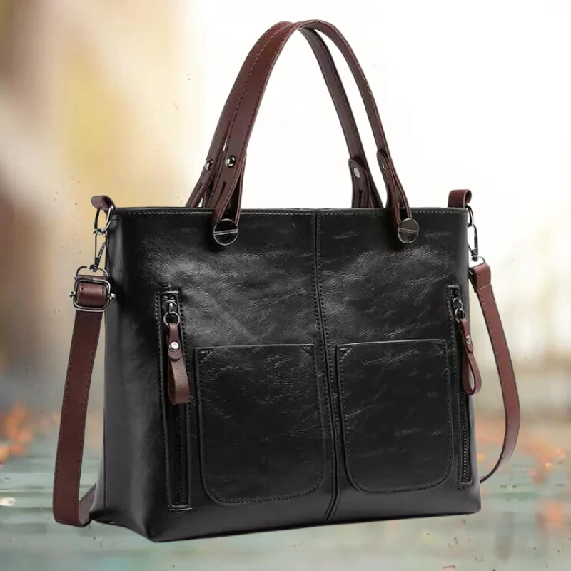Leren tas schoudertas handtas