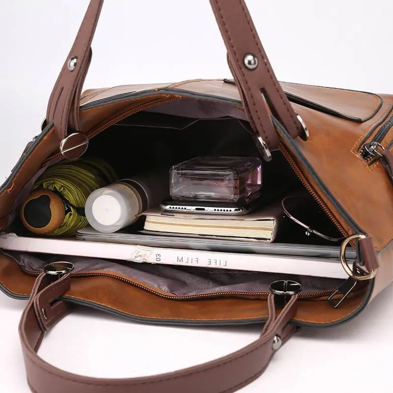 Leren tas schoudertas handtas