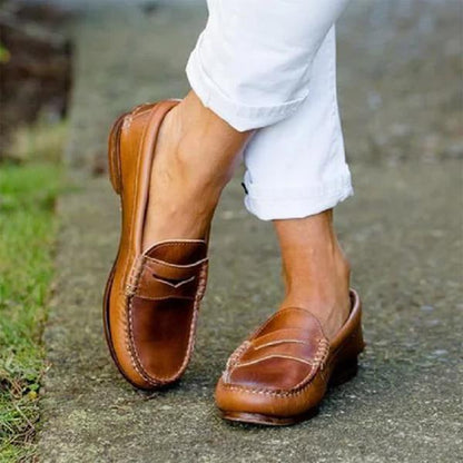 Loafers dames – Elegante leren loafers met comfortabele pasvorm voor dagelijks gebruik