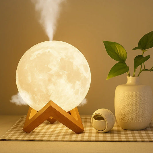 Luchtbevochtiger Diffuser LED Maanlamp