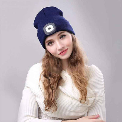 Oplaadbare LED Beanie Hoed