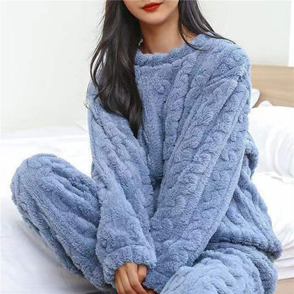 Zachte Pyjama Set Dames – Comfortabele Nachtkleding van Katoen met Lange Mouwen
