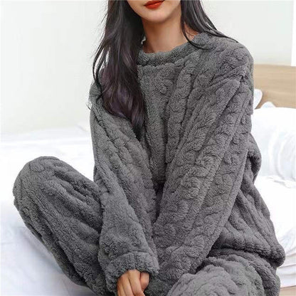 Zachte Pyjama Set Dames – Comfortabele Nachtkleding van Katoen met Lange Mouwen