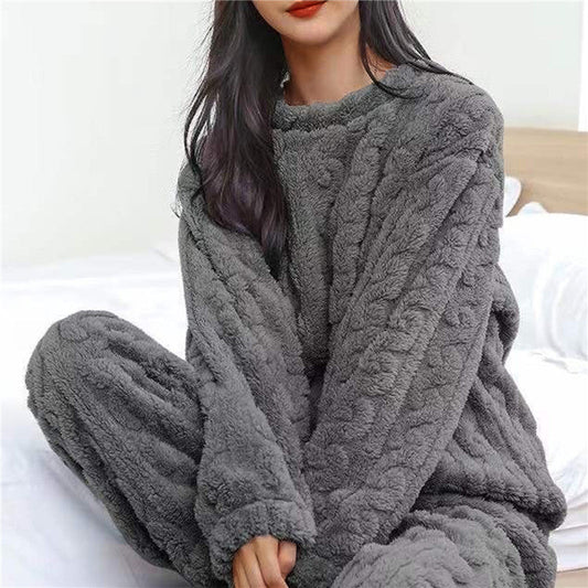 Zachte Pyjama Set Dames – Comfortabele Nachtkleding van Katoen met Lange Mouwen