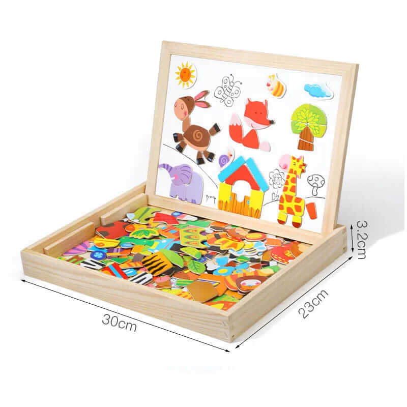 Houten Magnetische Puzzel Kinderen 100+ Stukken Speelgoed