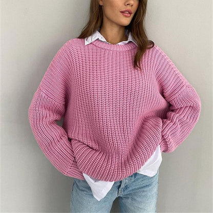 Dames Pullover Grote Maten – Comfortabele Ronde Hals Trui voor Elke Gelegenheid