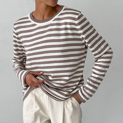 Gestreept dames top – Langarmige blouse met trendy strepen voor casual stijl