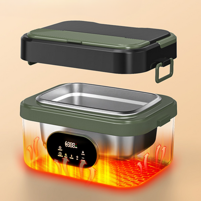 Zelfverwarmende Lunchbox RVS Draagbare Voedselverwarmer