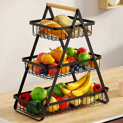 Metalen Fruitmand Stand Keukenopslag Circular