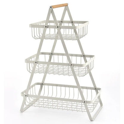 Metalen Fruitmand Stand Keukenopslag Circular
