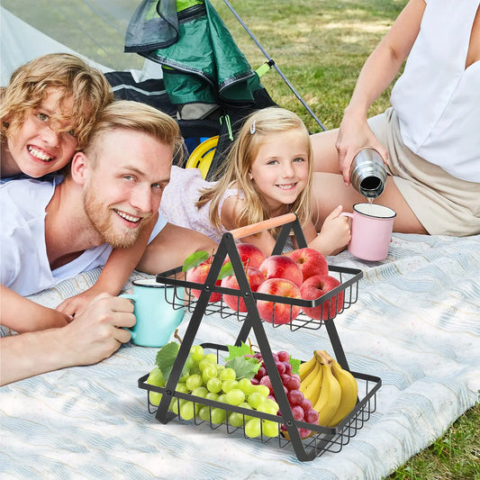 Metalen Fruitmand Stand Keukenopslag Circular