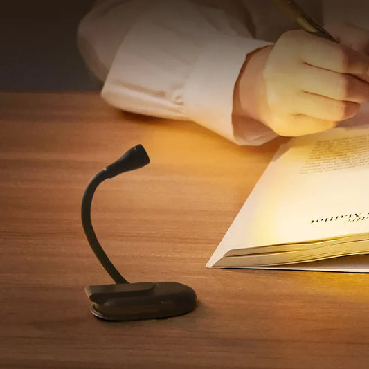Mini Boeklicht Draagbaar Clip-On Nachtlicht LED USB-opladen Dimbaar