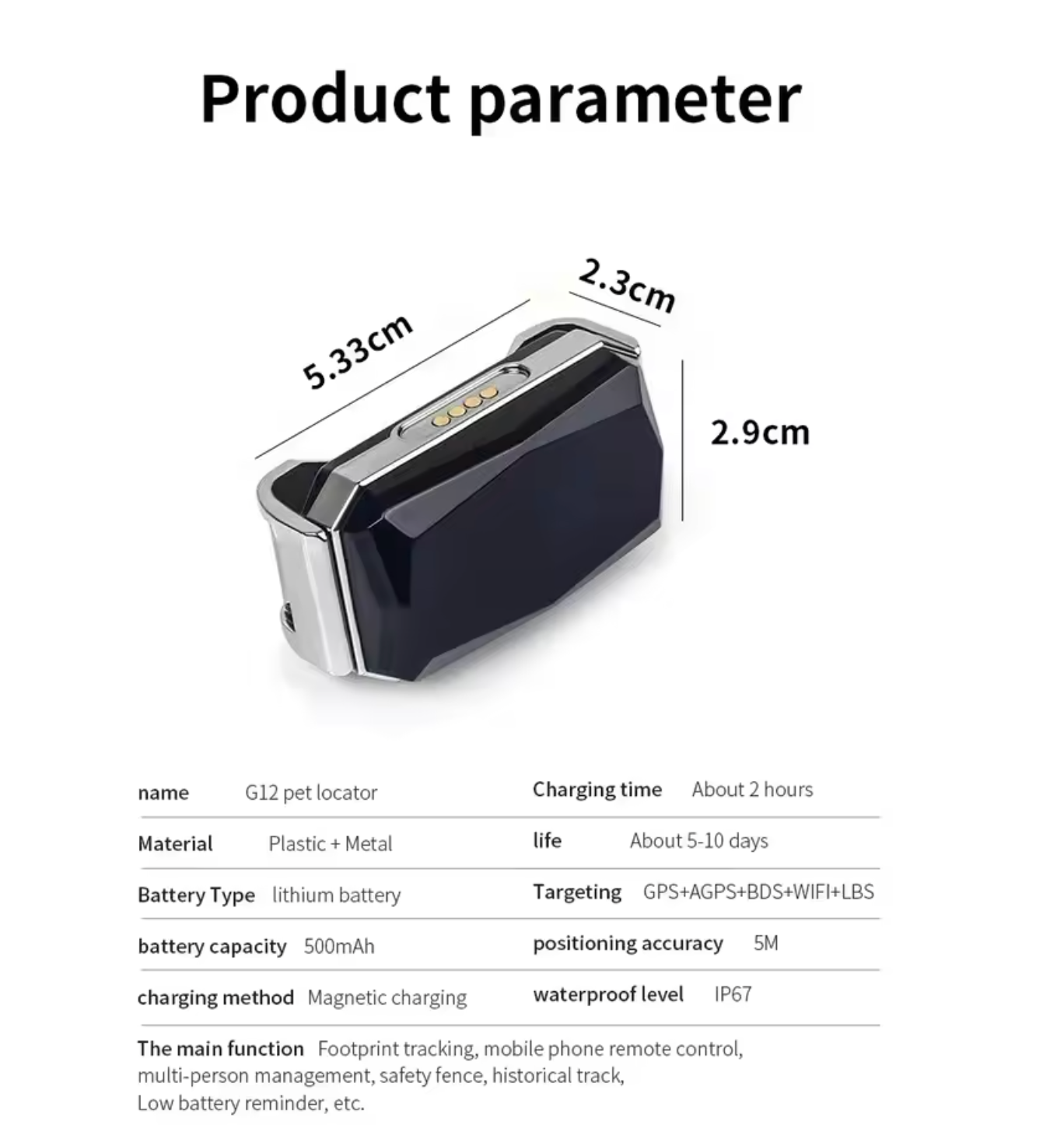 Mini GPS Tracker Kat Hond