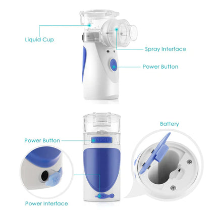 Mini Handnevelapparaat Stoom Inhalator voor Kinderen Volwassenen