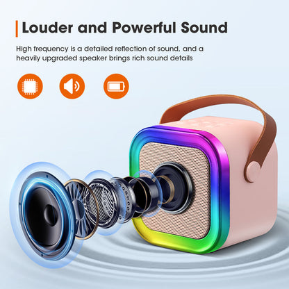 Mini Karaoke Machine met Draadloze Microfoon