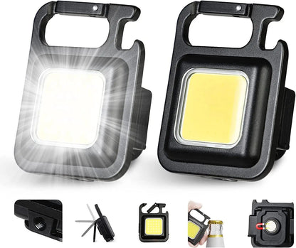 Mini LED Zaklamp Sleutelhanger 1800LM