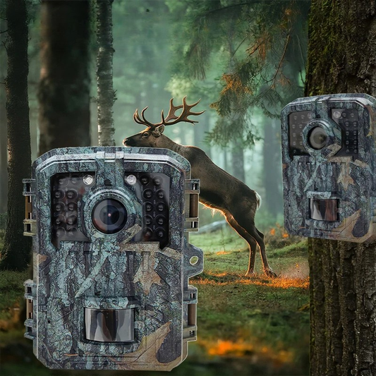 Mini Trailcamera 16MP Nachtzicht PIR Bewegingsdetectie