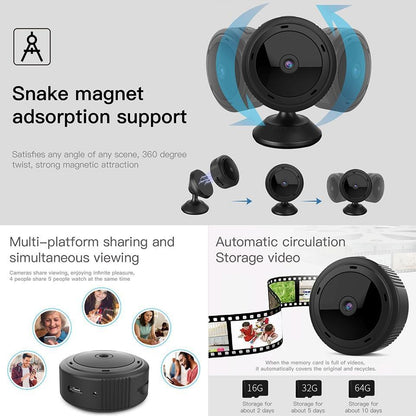 Mini WiFi Camera 1080P HD IR Nachtzicht Beveiligingscamera