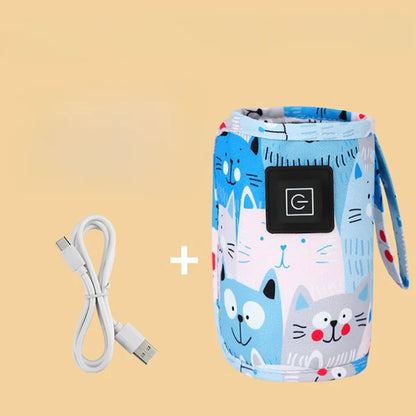 Mobiele flesverwarmer voor babyvoeding