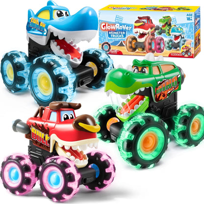 Monster Truck Speelgoed Lichtgevende Auto's Speelset Kinder Speelgoed