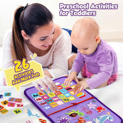 Montessori Activiteitenbord Sensorisch Drukboek Peuter 2-4 Jaar