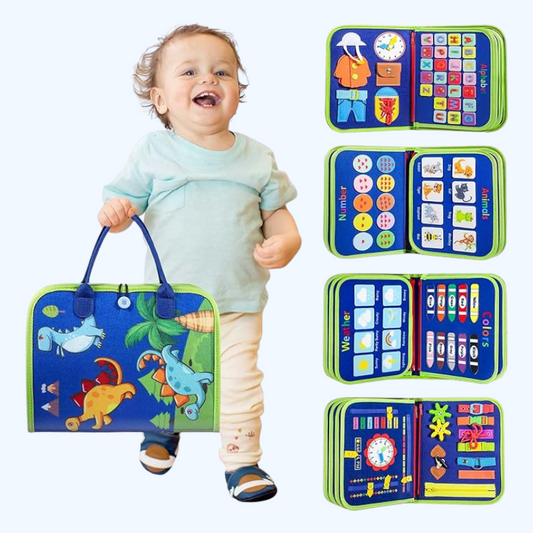 Montessori Activiteitenbord Sensorisch Drukboek Peuter 2-4 Jaar
