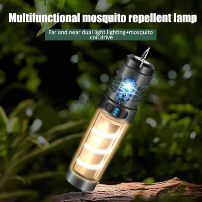 Muggenspray met Campinglamp