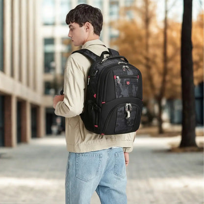 Wasserdichter Laptop-Rucksack mit USB-Ladeanschluss und multifunktionalem Design
