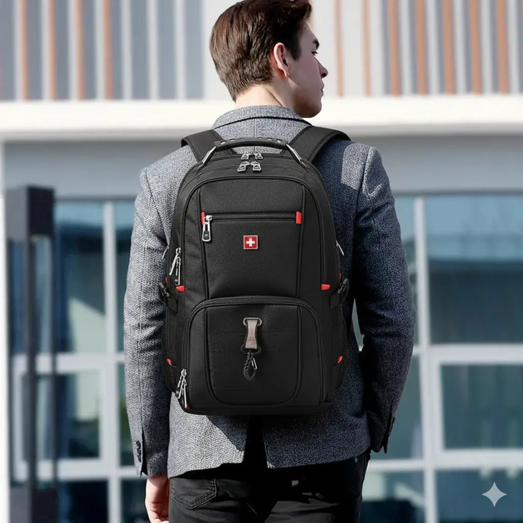 Wasserdichter Laptop-Rucksack mit USB-Ladeanschluss und multifunktionalem Design