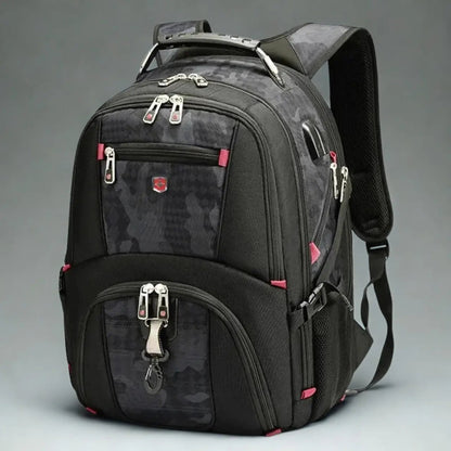 Wasserdichter Laptop-Rucksack mit USB-Ladeanschluss und multifunktionalem Design