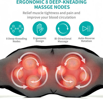 Nek Schouder Rug Massager Verwarmd Pijnverlichter