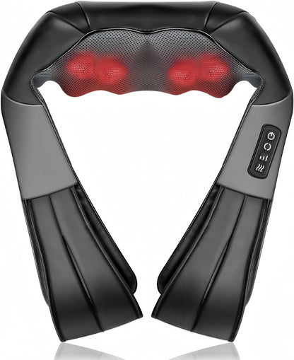 Nek Schouder Rug Massager Verwarmd Pijnverlichter