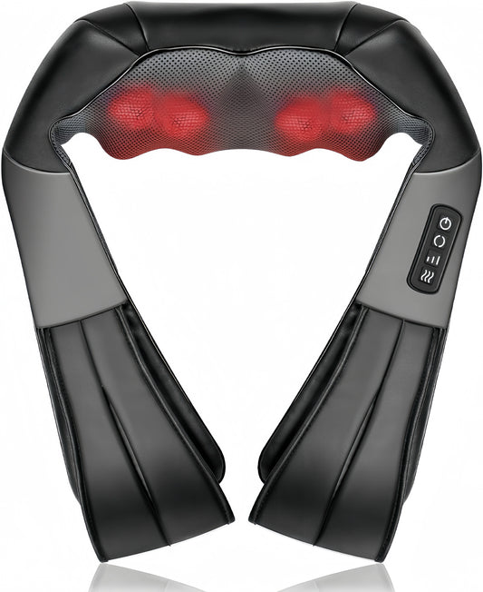 Nek Schouder Rug Massager Verwarmd Pijnverlichter
